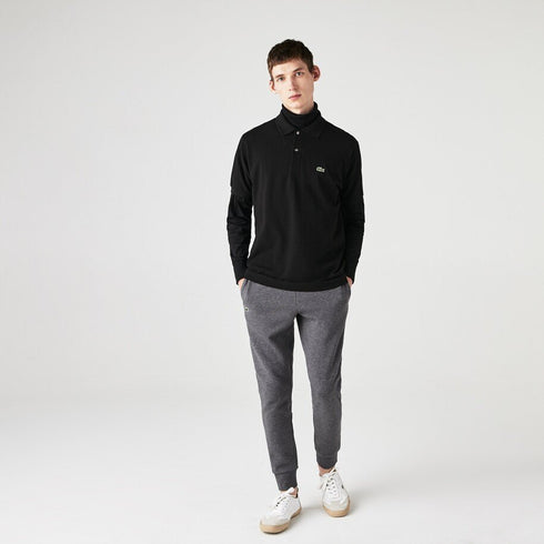 Polo Uomo L1212 con bottoni madreperla Nero LACOSTE- Francavilla Moda